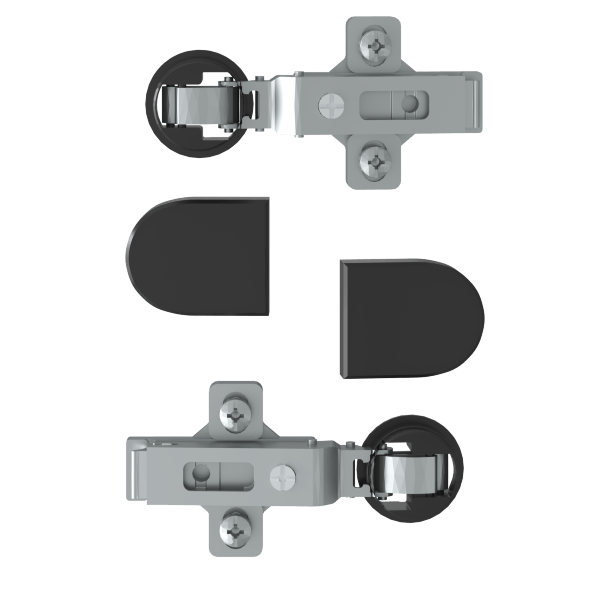 Комплект петель с заглушками для стеклянных дверей ESH-2 EDIS во Владикавказе 