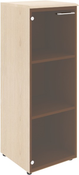 Шкаф колонка с стеклянной дверью и топом WMC 42.2 Бук Тиара 432х432х1184 WAVE