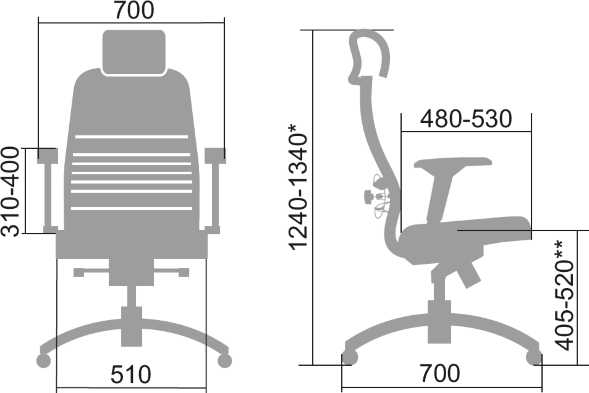 Кресло руководителя Samurai TV-3.05 