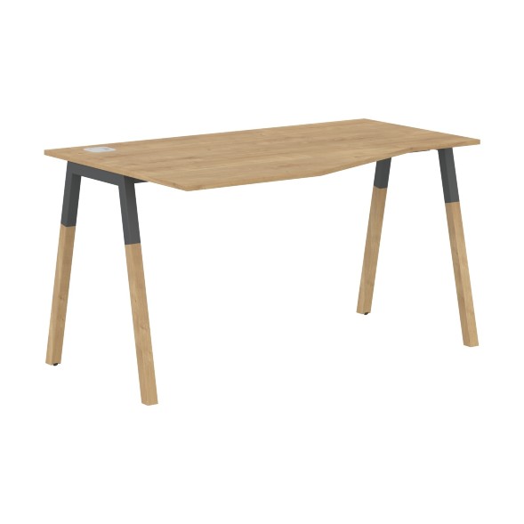 Стол FCT 1367(L) Белый Премиум/Белый-Бук 1380х900(670)х733 FORTA во Владикавказе 