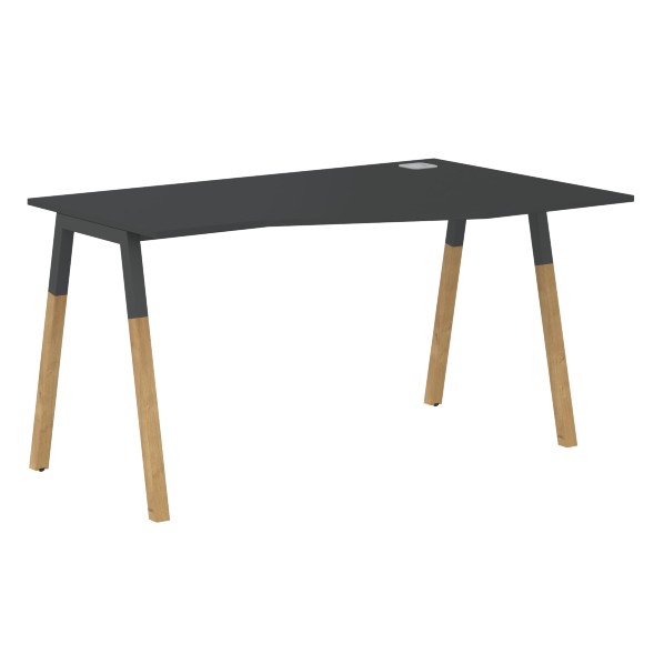 Стол FCT 1367(R) Белый Премиум/Белый-Бук 1380х900(670)х733 FORTA во Владикавказе 