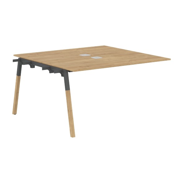 Стол приставной FIWST 1313 Белый Премиум/Белый-Бук 1380х1370х733 FORTA во Владикавказе 