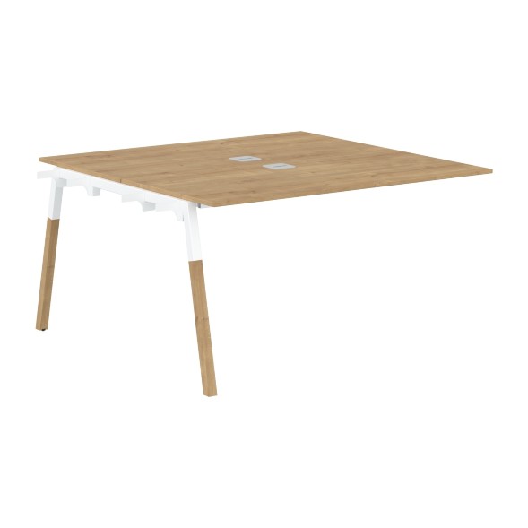 Стол приставной FIWST 1313 Белый Премиум/Белый-Бук 1380х1370х733 FORTA во Владикавказе 