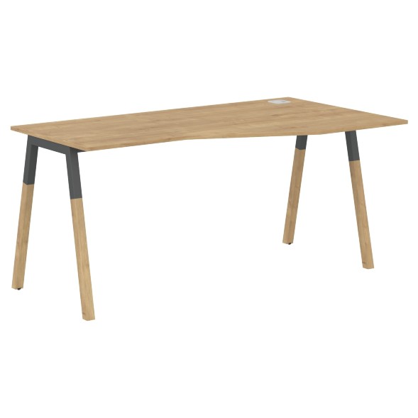 Стол FCT 1567(R) Белый Премиум/Белый-Бук 1580х900(670)х733 FORTA во Владикавказе 