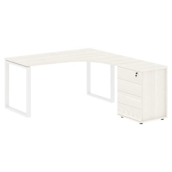 Стол эргономичный с тумбой EQCET 1518(R) 1560х1880х750 EDIS