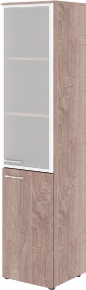 Шкаф колонка комбинированая (R) с топом WHC 42.7(R) Дуб Сонома 432х432х1949 WAVE