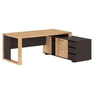 Стол руководителя с тумбой ACT 1916(R) 1950х1600х750 ALTO