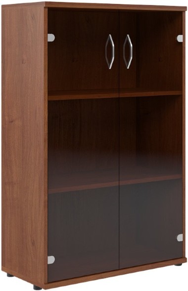 Шкаф со стеклянными дверьми СТ-2.4 Орех Французcкий 770*365*1200