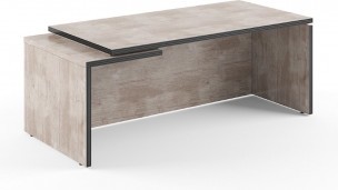 Стол руководителя TCT 189(R) дуб Каньон 1800х900х7