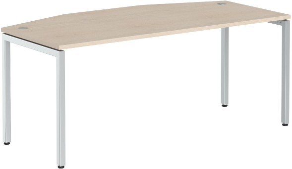 Стол руководителя XSET 189 Бук Тиара/Алюминий 1800х914х750 XTEN-S во Владикавказе 