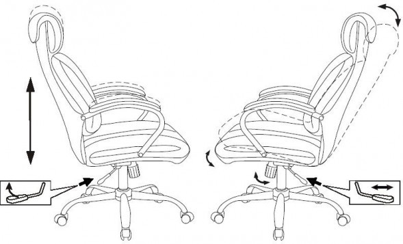 Кресло руководителя Бюрократ T-9904NSL эко