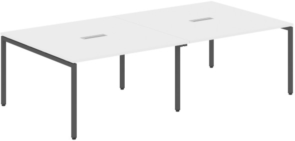 Конференц стол XSCT 2714 Белый/Антрацит 2764х1406х750 XTEN-S